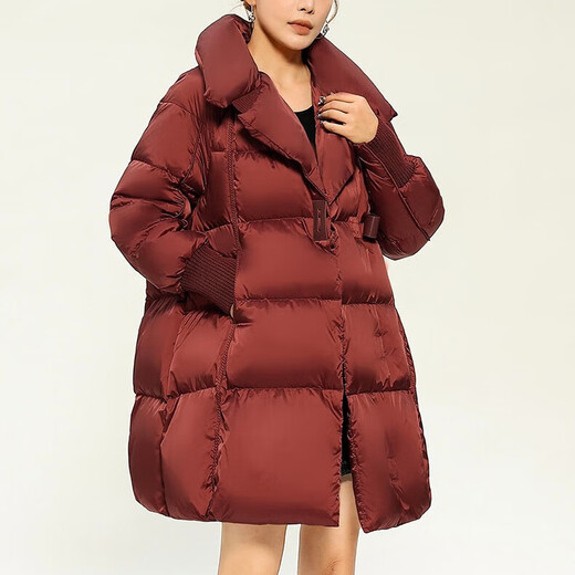 Woodpecker versatile high-end mid-length casual down jacket 2025 new winter loose thickened warm white duck down jacket for women