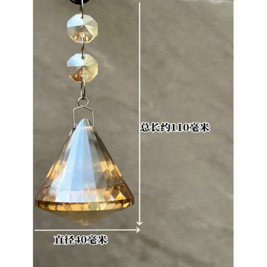 He Jiagong Crystal Lamp Accessories Pendant Crystal Lamp Pendant Accessories Octagonal Beads Wear them and hang them directly diy bead curtain door curtain hanging 30# crystal ball AB color + 2 octagonal beads