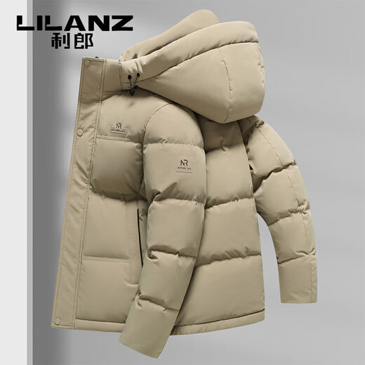 LILANZ пуховик мужской зимний утолщенный 2025 новый модный тренд ветрозащитный утолщенный теплый 90 утиный пуховик для мужчин черный M 170/92A