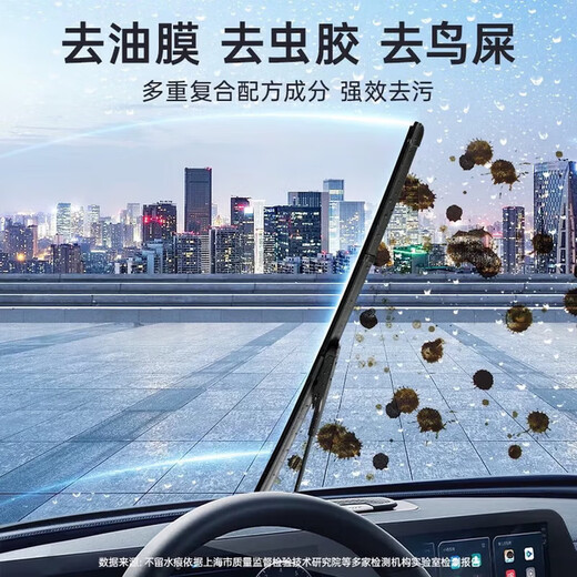 Jikeson car glass water powerful decontamination and oil film car wiper glass water for all seasons 2L*2 bottles