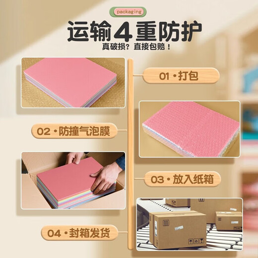 Blow molding paper A4 blow molding board thickened 4mm handmade DIY origami art special children's printmaking set tools and materials teacher recommended A4 blow molding board watercolor paint 58-piece set