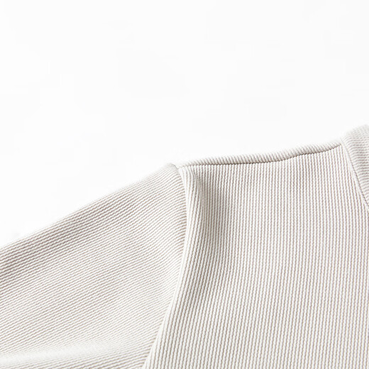 Flying in the snow off the shelves 2025 winter new men's round neck sweatshirt casual sports simple versatile cuffs loose thread design khaki | 7101 M /170/88A