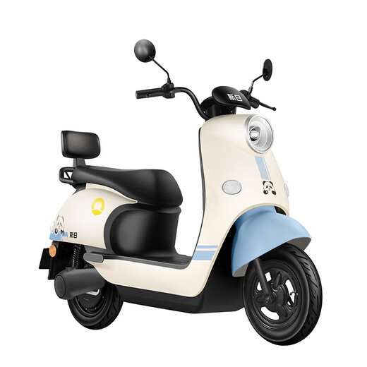 Sunra electric motorcycle Liman motorcycle 60v 5 lead-acid batteries 76km range large pedal electric car unisex battery car household electric motorcycle blue