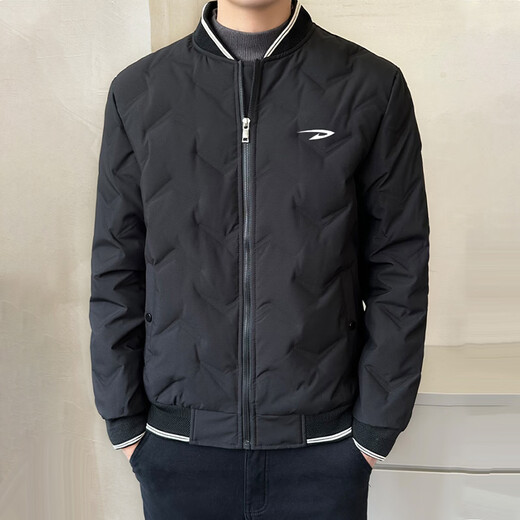 Delhui Пуховик Мужская зимняя модная простая повседневная универсальная ветрозащитная теплая бейсбольная куртка кофейно-желтого цвета 3XL