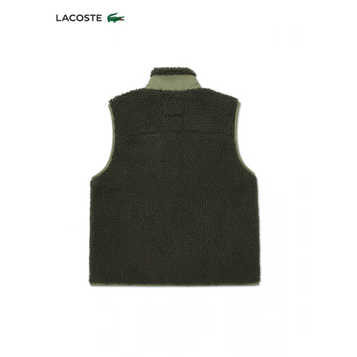 Crocodile (LACOSTE) Wang Yibo's same style LACOSTE French crocodile men's winter all-match warm vest jacket | BH2839 IER/dark green/khaki green One size fits all 6 185