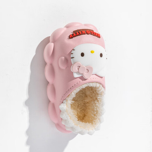 Decorated Wen Plush Cartoon Cotton Slippers for Women Winter Indoor Home Non-slip Rabbit Hair Cotton Slippers Jade Gui Cute Big-eared Dog Purple-Culomi 13.5 150mm