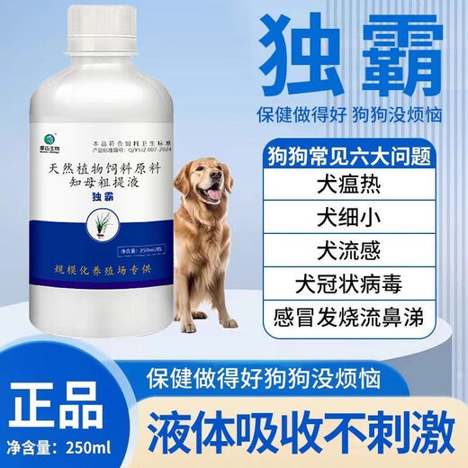 Dominate anti-viral dog and cat special to enhance immunity, parvovirus, canine distemper, cough, fever, vomiting and diarrhea premix, parvovirus*canine distemper*flu*fever*nest cough*vomiting 2 bottles, only for pets