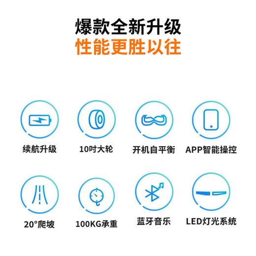 Xiaomi monkey ecological chain balance car electric children's smart 3-6-12 years old somatosensory 10 to 15 years old and above leg control adult two-wheel automatic hand-held new two-wheel walking parallel car extreme night black leg control + colorful wheels