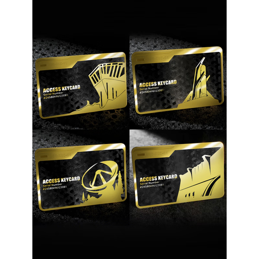 Delta Action NFC Activation Card 2025 Hot Game Surroundings The Same Metal Key Card President Room Card <Anti-interference NFC Style> Four Room Card Set