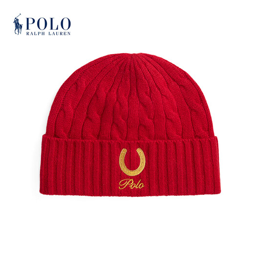 Polo Ralph Lauren Ralph Lauren Unisex 25 Autumn New Year Series Wool Beanie RL54201 600-Red ONE
