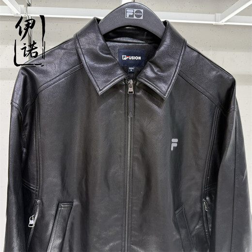 FILA trendy brand 2025 winter men's fashionable casual comfortable loose jacket T11M545702 T11M545702FBK black S