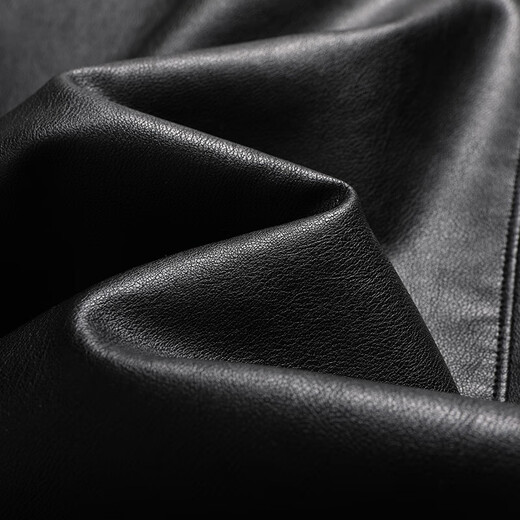 Dad's winter coat, middle-aged men's fur one-piece lapel leather jacket, middle-aged and elderly men's velvet thickened leather jacket, black L 175 size 105-120Jin Jin is equal to 0.5 kg