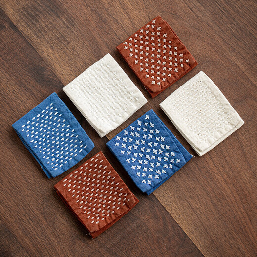 Mengyi ancient tea hand-woven tea mat tea cloth anti-scalding pot mat hand-sewn ancient cloth tea towel for wiping water special tea ceremony accessories pot towel hand-sewn tea towel-Benlan