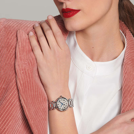 Longines watch for women Xinyue series quartz movement Swiss watch date display moon phase fashionable and elegant steel strap women's watch 34.00mm silver Rome L8.116.4.71.6