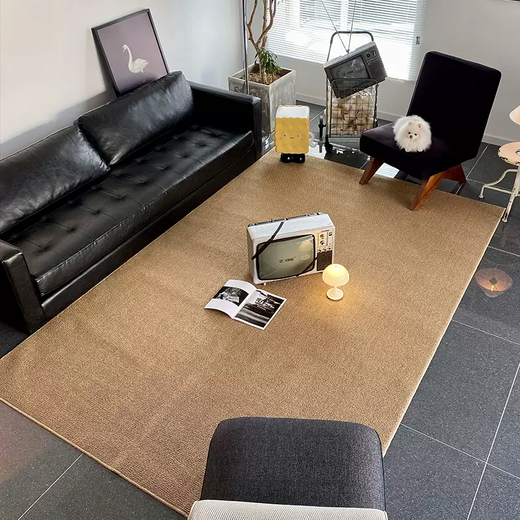 Yusenyi Chinese Zen carpet living room tea room mat wabi-sabi style high-end bedroom balcony tatami floor mat anti-cat scratch gray stain-resistant and easy to care | breathable cotton bottom 300 pieces round 300cm diameter