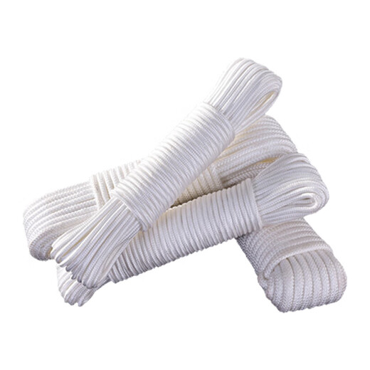 奕澜白色绳子尼龙绳加粗打包绳子捆绑货车绳 6mm*50米 YL5593-4