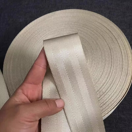 Work horse truck binding rope binding belt brake rope vehicle binding belt cart rope polyester fiber truck binding belt thickened and resistant khaki color width 4.8 cm long 10 meters