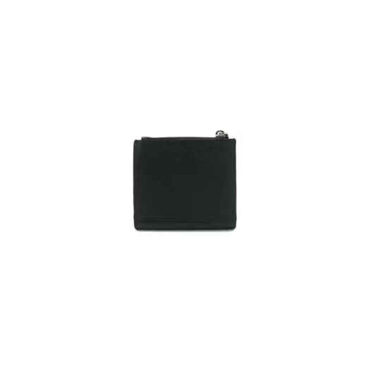 PRADA Light Luxury Men's LOGO Signature Bifold Wallet Black One Size