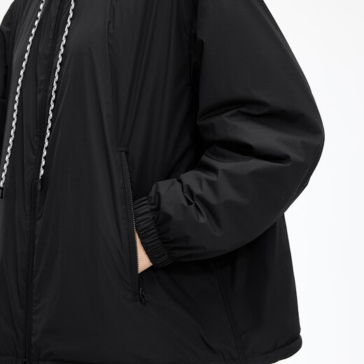 Jiangnan Buyi (JNBY) reversible shopping mall same style 25 autumn lightweight mid-length sports style down jacket 5P9C10370 001/original black M