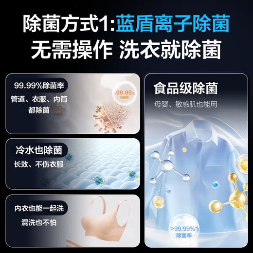 Haier Beyond 4.0 Series 58E 11kg ultra-thin drum washing machine, fully automatic, truly flat-mounted, new eight-dimensional shock absorption, first-class frequency conversion, large capacity, national subsidy, integrated washing and drying, 11kg eight-dimensional shock absorption + down blanket washing + 1.2 washing ratio