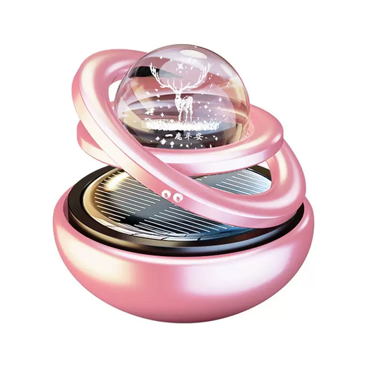 Yusenyi glsx goddess car perfume solar aromatherapy ornaments car interior women's high-end long-lasting fragrance fresh ornaments upgraded version (guardian of Saturn) cold charm silver - free fragrance tablets 6 packs total 12 tablets - anti-slip mat 1g 1 bottle