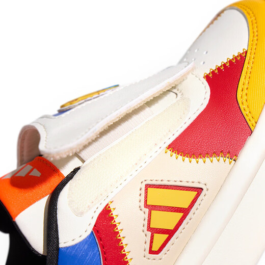 Adidas (adidas) children's shoes 2026 New Year CNY Spring Festival boys and girls shoes Velcro children's sports and casual shoes KJ4231 KJ4231 Han jade white/light scarlet/linen crystal brown 28.5 yards/10.5k/foot length 17cm