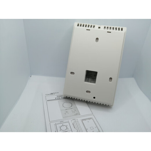 Johnson mechanical central air conditioning thermostat fan coil temperature control panel switch milky white_Heating and cooling T2000AAC-0C0