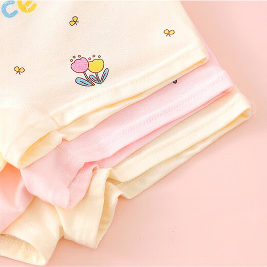 Children's underwear girls pure cotton type A skin-friendly breathable baby boxer shorts for middle-aged and older children that do not pinch buttocks cute giraffe 1 pair no color selected 130 (XL) recommended 36-50Jin Jin equals 0.5kg