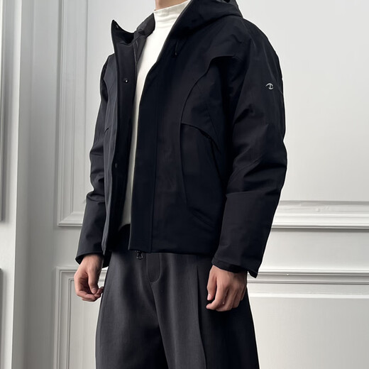 CATSSTAC涡轮压胶冲锋羽绒服 黑色 M