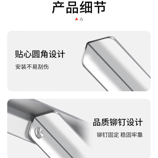 Air conditioner outdoor unit bracket Air conditioner accessories Air conditioner bracket Air conditioner hanging air conditioner outdoor unit air conditioner 1.5 hp 3 hp 2 hp 304 stainless steel suitable for Midea Gree Haier Universal 1.8mm thick 1-1.5P bare bracket