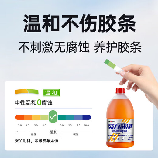 Jikeson car glass water powerful decontamination and oil film car wiper glass water for all seasons 2L*2 bottles