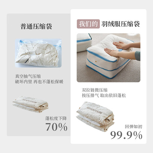 Micro-pressure clothing storage bag, portable dust-proof household lightweight outing long clothing bag, rose pink-size M, 1-2 pieces of clothing