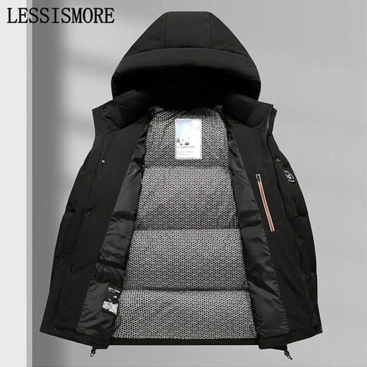 利郎（LILANZ）羽绒服男2025冬季新款高端商务连帽外套中青年时尚保暖外套 利郎旗舰男装红色 M 170/92A