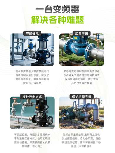 Yaskawa fan speed control cabinet constant pressure water supply frequency conversion cabinet frequency converter 5.5/7.5/11/15/18.5/22/30KW heavy-duty frequency conversion cabinet 5.5KW new hanging type