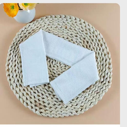 Fat Donglai's same style down jacket collar, anti-dirty artifact, collar accessories, threaded protective sleeve, full-inclusive cotton coat collar protection bag, black knitted fine threaded collar with + thread, 54 length * width 16cm