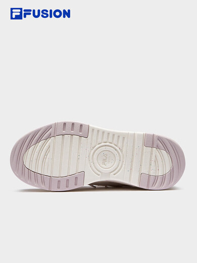 FILA FUSION trendy women's shoes Zhang Hao's same style canvas shoes 2025 new women's sports shoes skateboard shoes milk white/silent pink-GH 36