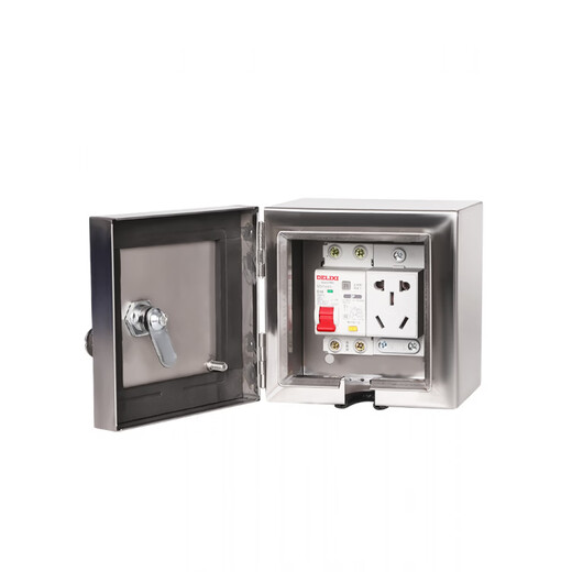 Outdoor electric vehicle stainless steel waterproof charging box household distribution box surface mounted empty box with lock anti-theft box outdoor 304 small empty box