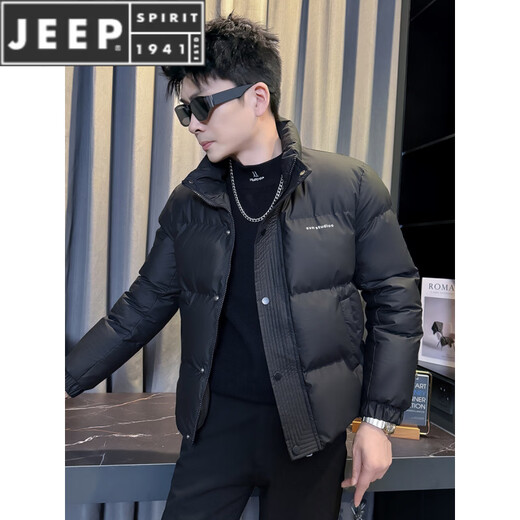 JEEP SPIRIT Зимний супер-горячий пуховик мужской приталенный, утепленный, теплый, новинка 2025 года, куртка в стиле милитари, зеленый M, рекомендуется 90 ~ 110Jin Jin равен 0,5 кг