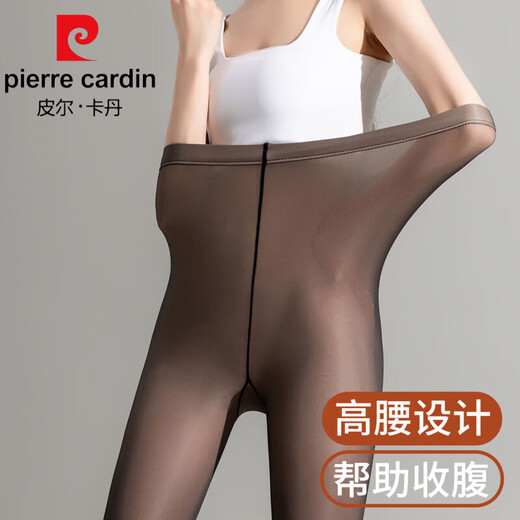 Pierre Cardin Black Thickened Velvet Leggings Women's Outerwear Autumn and Winter Bale Leg Artifact Warm Skin Beauty Socks Flesh-colored Jumpsuits Watery Black One Size