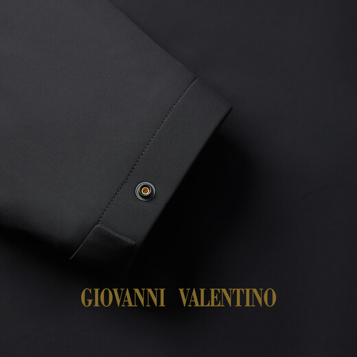 GIOVANNI VALENTINO (While stocks last) Winter business casual hooded warm and wear-resistant quilted cardigan jacket men's cotton coat dark brown S