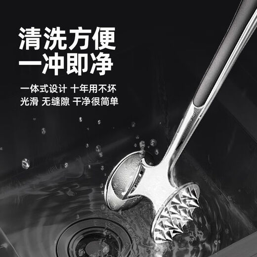 满弓高端品质316不锈钢肉锤厨房用锤锤肉松肉锤家用牛排鸡排锤子断筋 两面锤(商用餐厅饭店适用)