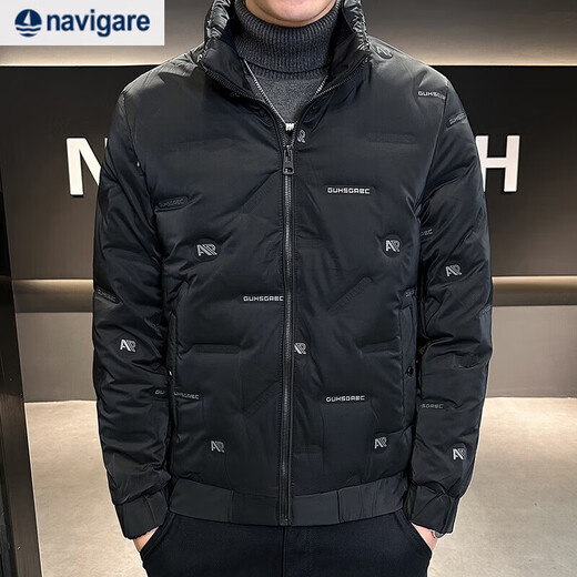 Navigare Italian small sailing down jacket men's short lightweight winter 2025 new men's thickened warm white duck down white L