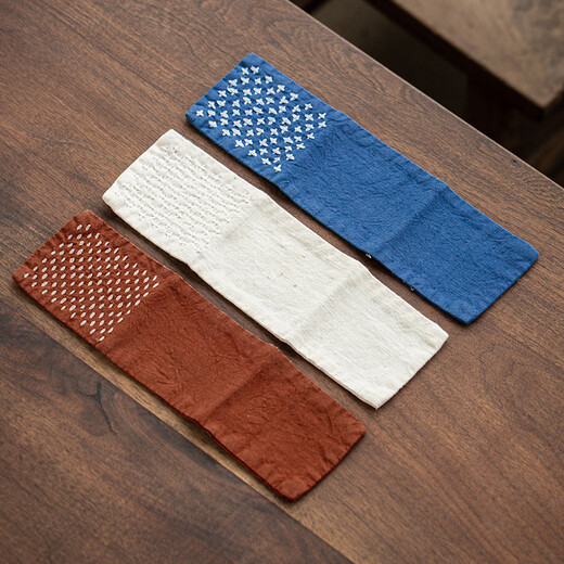 Mengyi ancient tea hand-woven tea mat tea cloth anti-scalding pot mat hand-sewn ancient cloth tea towel for wiping water special tea ceremony accessories pot towel hand-sewn tea towel-Benlan