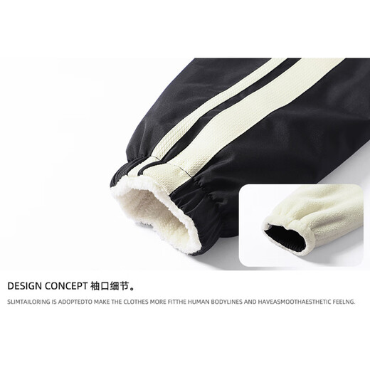 Delhui Cotton Jacket Men's Winter Fashion Simple Casual Versatile Windproof Warm Reversible Jacket Dark Gray XL