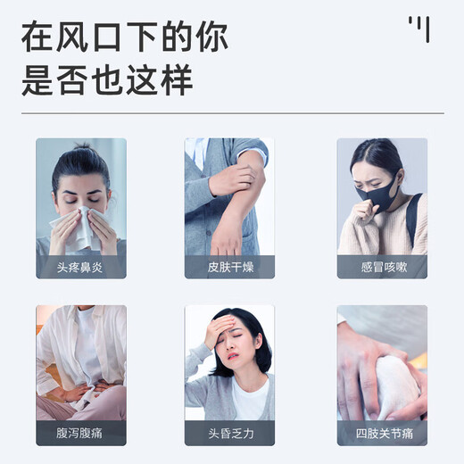 Yibaili central air conditioning windshield anti-direct blow air conditioning baffle cold wind deflector ceiling ceiling machine office porous model plastic steel upgraded model 60cm 5212