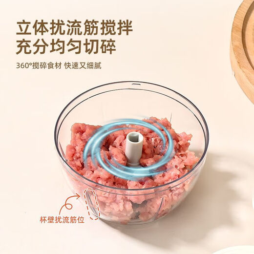 OIMG Japanese household vegetable cutter, garlic mince, small minced garlic, minced pepper, puree, baby food supplement artifact powder 500ML, stirred garlic/minced meat/crushed ice/supplementary food/sauce