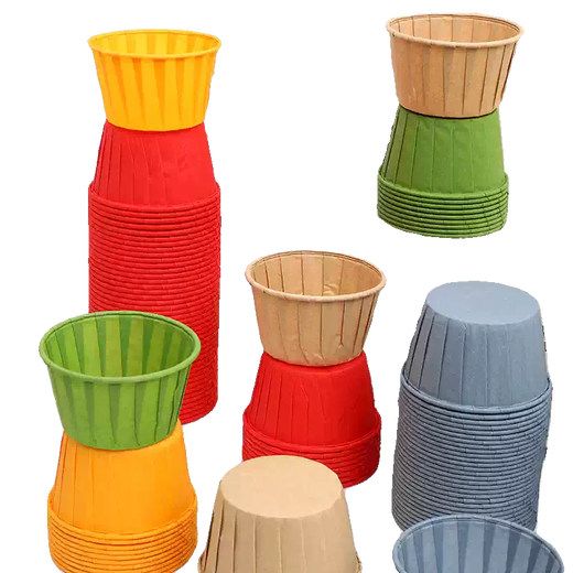 Fantasy silicone muffin cake cup, oil-proof curled edge paper cup, high temperature resistant oven oil paper cup, dessert table paper cup, orange curled edge paper cup, 50 pieces