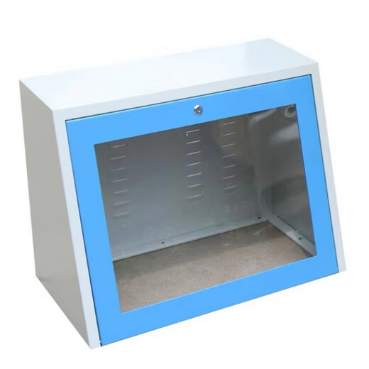 Industrial computer cabinet monitoring cabinet cabinet machine all-in-one thickened network cabinet industrial cabinet computer dust-proof cabinet upgrade model hood_gray white_blue upgrade model 160x65x60cm