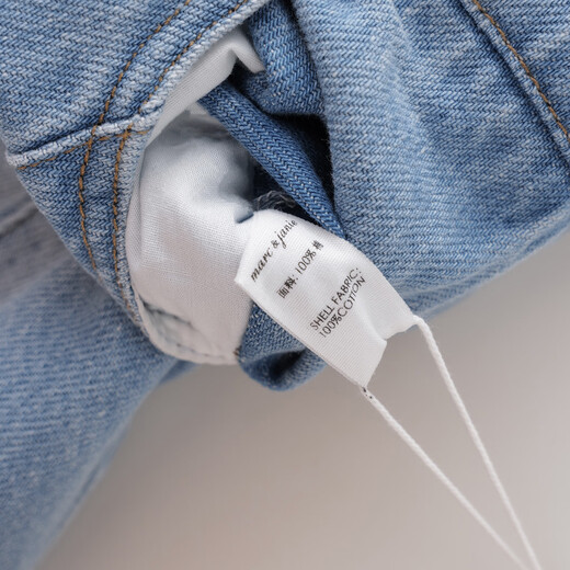 MARC&JANIE Mark Jenny blue denim girls' version A denim skirt children's skirt skirt spring new style 560176 light denim - ready stock 110 cm (recommended height 101-110cm)