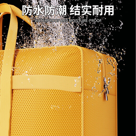 Moving packing bag, large capacity household quilt storage bag, student dormitory clothing luggage bag, quilt storage bag, orange extra large size - 100*58*30 cm